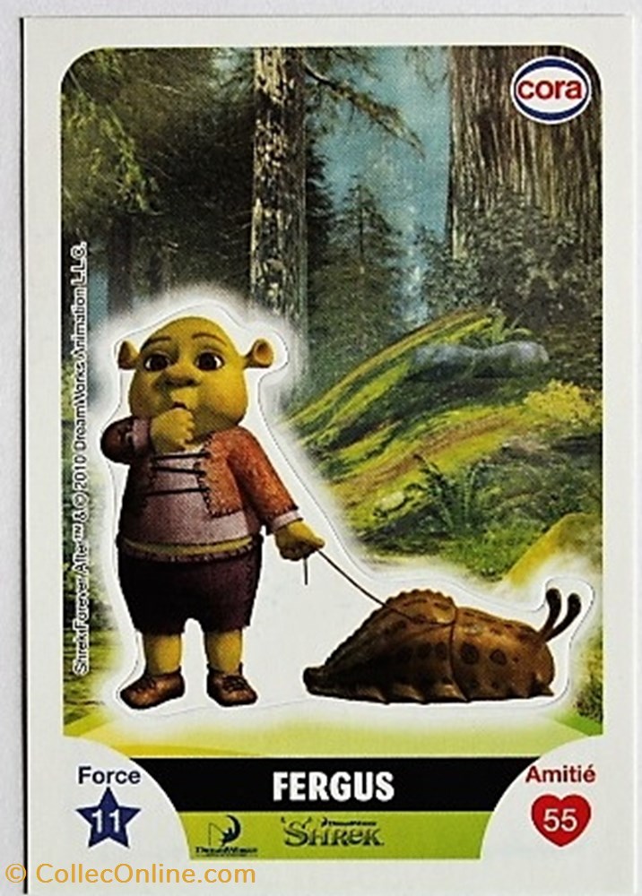 Dreamworks Cora 2011 - S100 - Shrek - Fergus jeux jouets jeu de carte collectionner dreamworks cora 2011 s100 shrek fergus