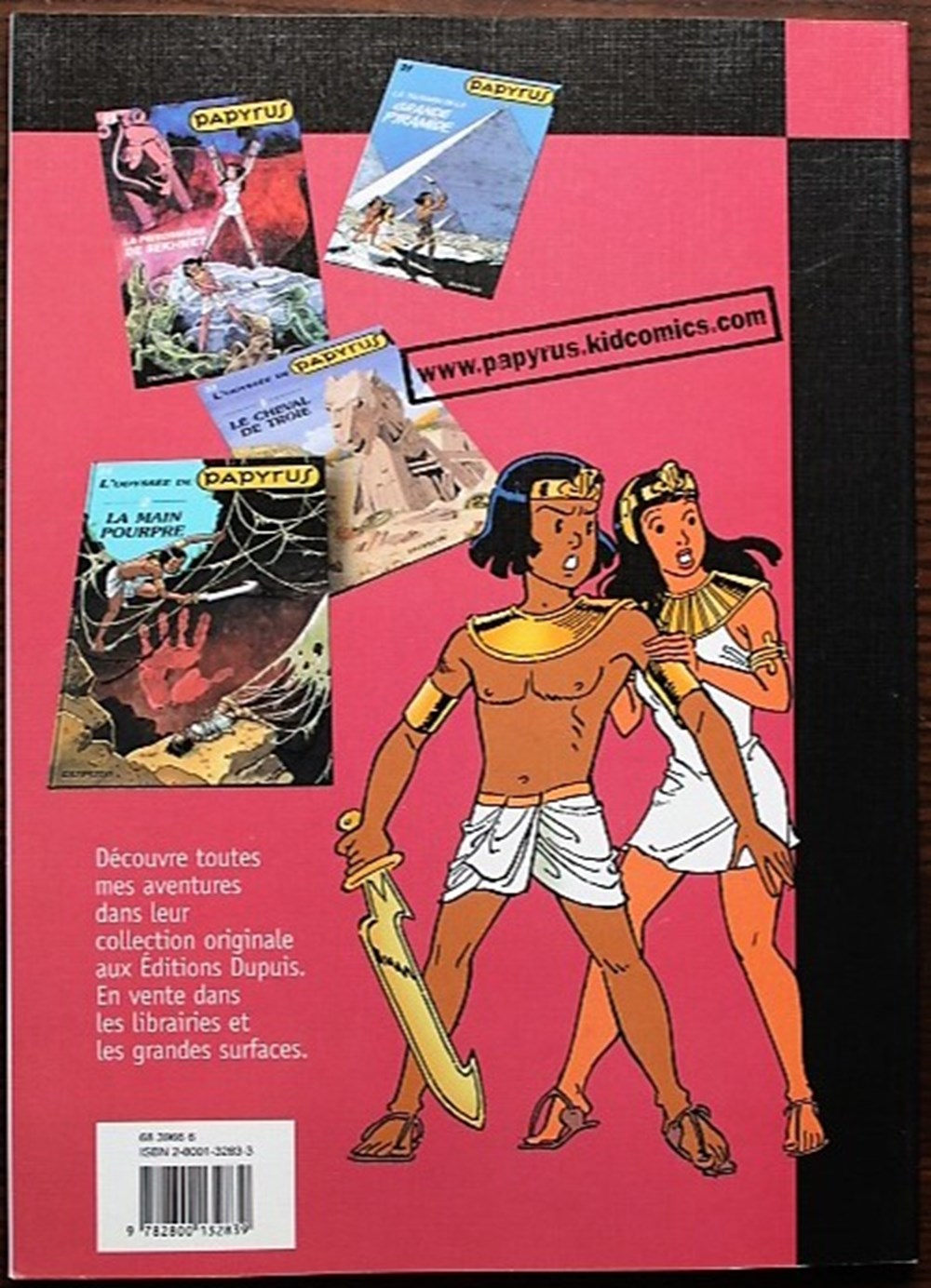 Papyrus - 20 - La colère du grand sphinx - Rééd. 2001 livres bd revues bandes dessinees papyrus 20 la colere du grand sphinx reed 2001