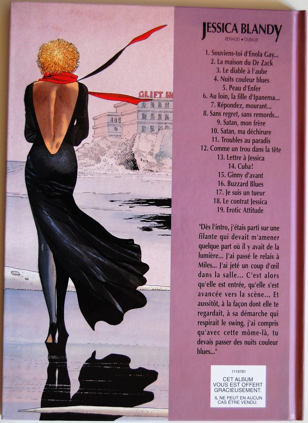 livres bd revues bandes dessinees jessica blandy 04 nuits couleur blues reed 1999