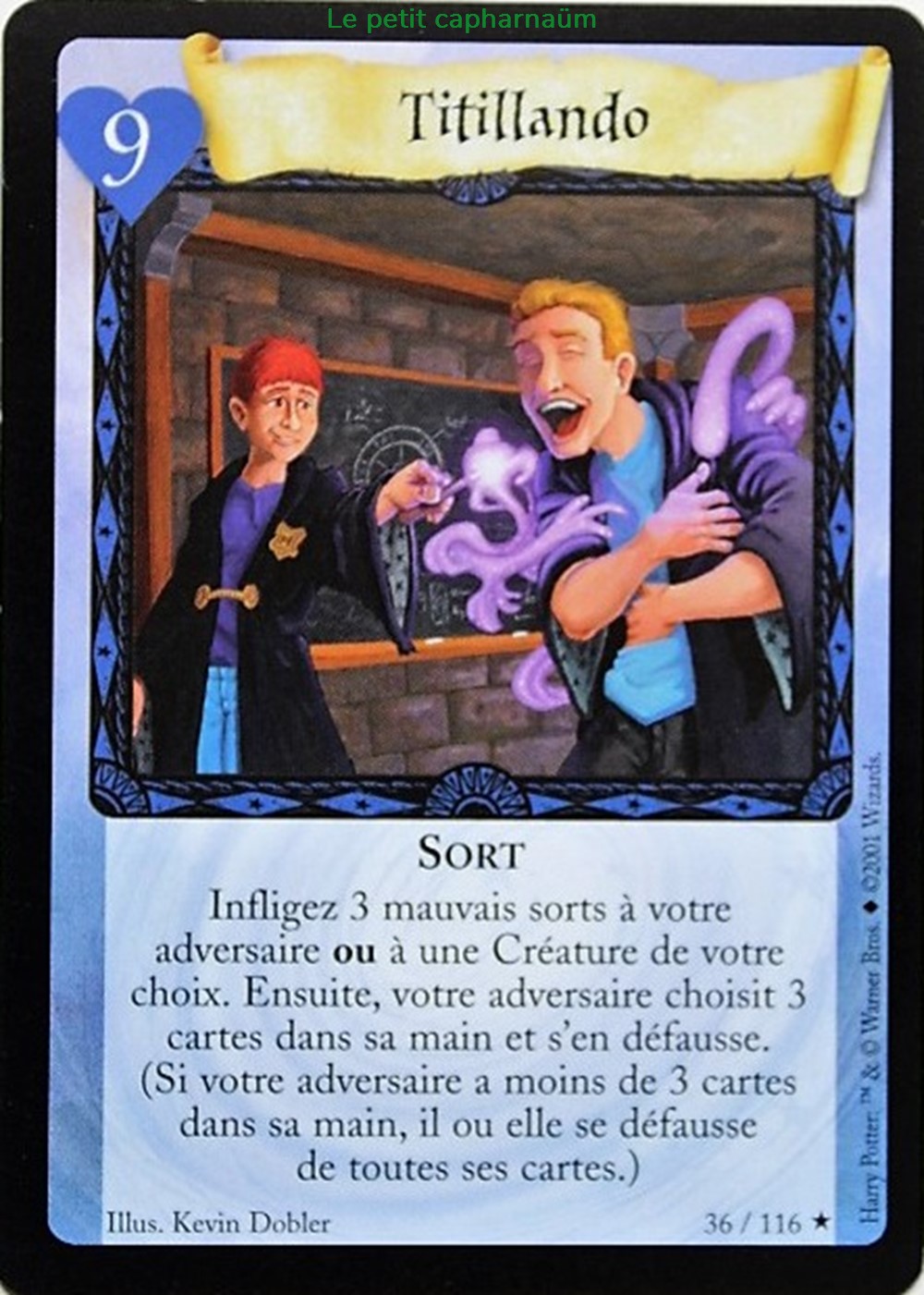 TCG Harry Potter - Set de base - 036 - Titillando - Rare jeux societe jouets jeu carte collectionner tcg harry potter set de base 036 titillando rare