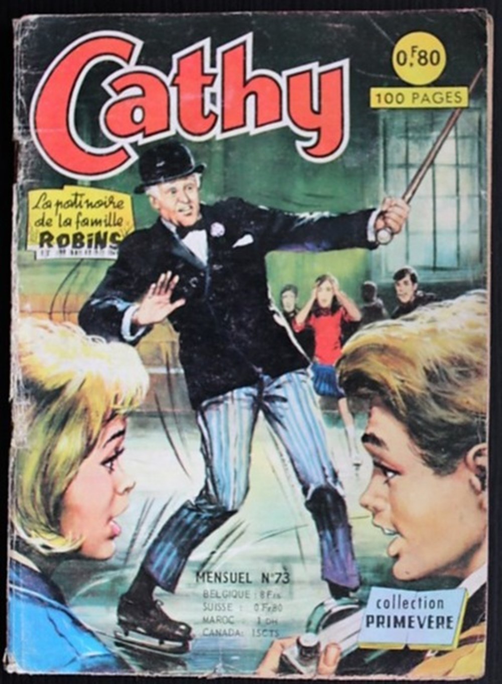 livres bd revues bandes dessinees cathy 073 la patinoire de la famille robins eo 1972