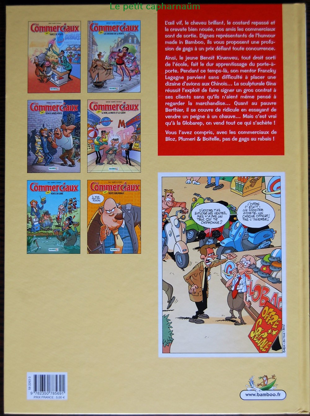 Les Commerciaux - 05 - Vente en ligne - Rééd. 2009 livres bd revues bandes dessinees les commerciaux 05 vente en ligne reed 2009