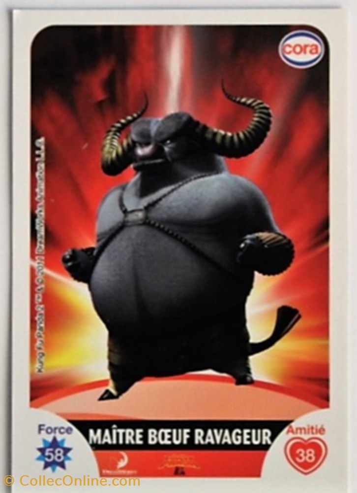 Dreamworks Cora 2011 - C041 - Kung Fu Panda - Maître boeuf jeux jouets jeu de carte collectionner dreamworks cora 2011 c041 kung fu panda maitre boeuf