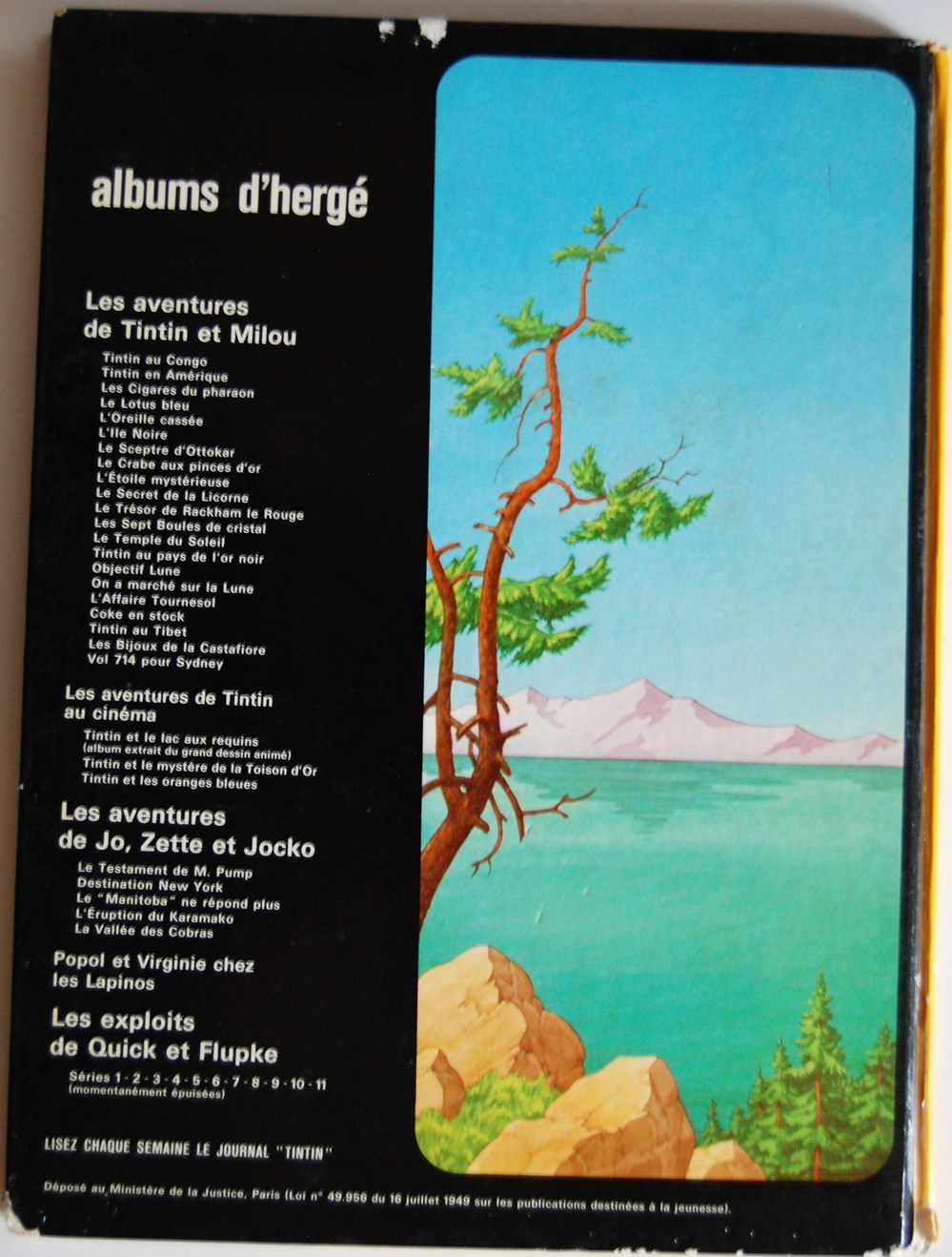 Tintin - C3 - Tintin et le lac aux requins - EO 1973 livres bd revues bandes dessinees tintin c3 tintin et le lac aux requins eo 1973