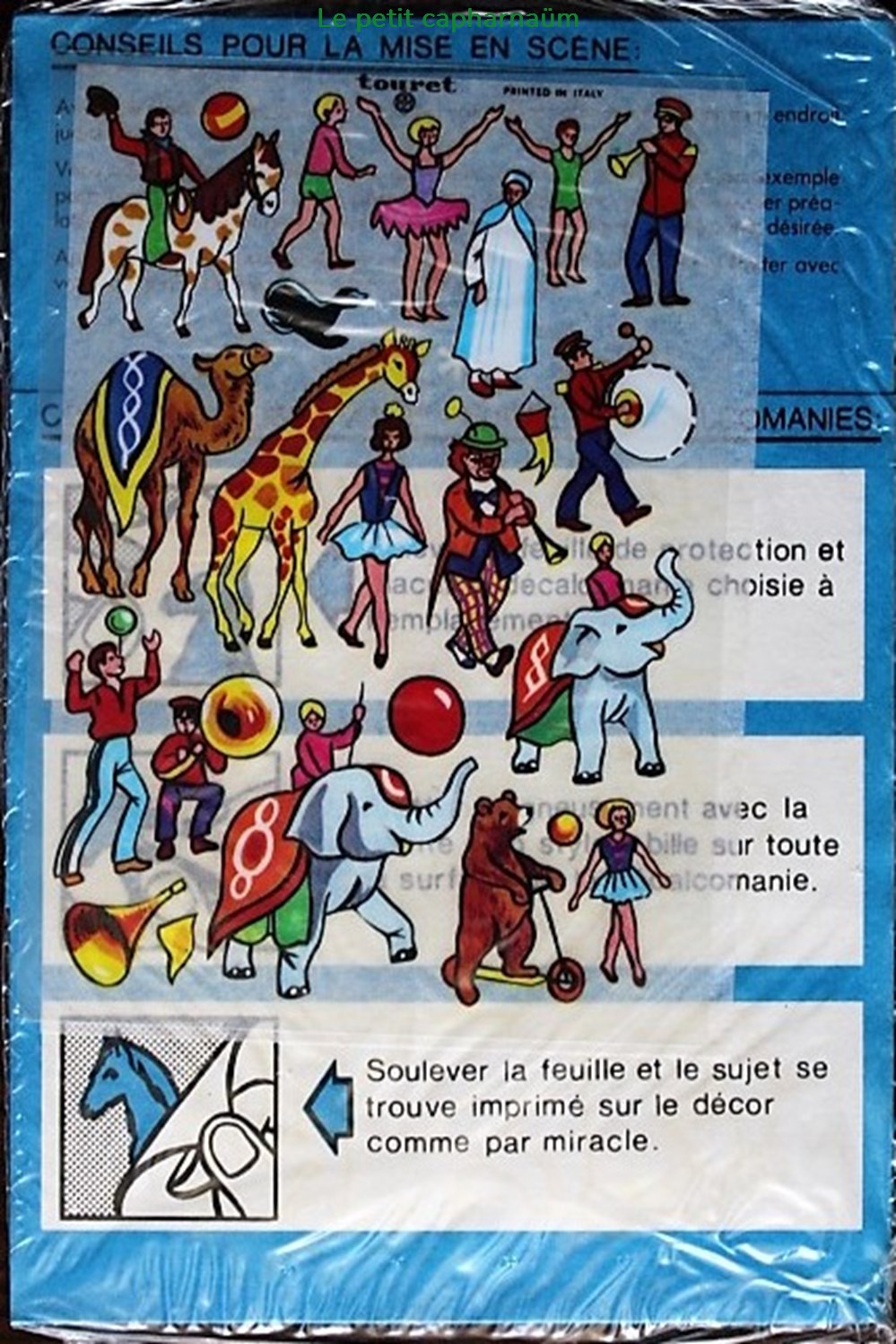 Décorama - Touret - Jean Richard présente le grande Cavalcade divers decorations magnets autocollants decalcomanies decorama touret jean richard presente le grande cavalcade
