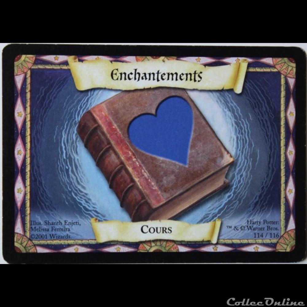 jeux jouets jeu carte collectionner tcg harry potter set de base 114 enchantements commune