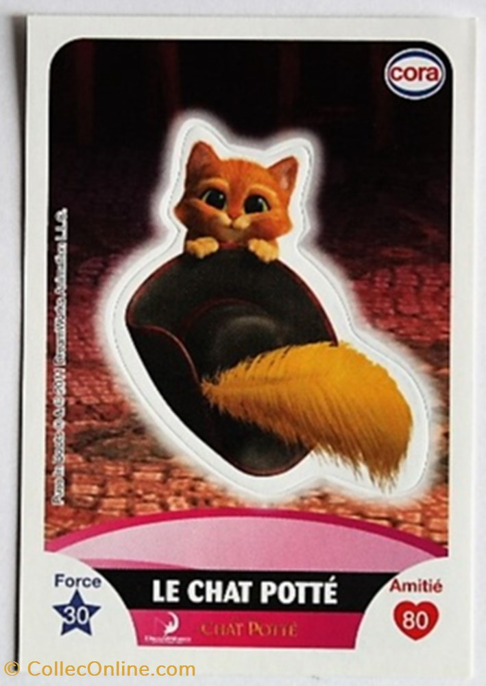 Dreamworks Cora 2011 - S028 - Le chat potté jeux jouets jeu de carte collectionner dreamworks cora 2011 s028 le chat potte