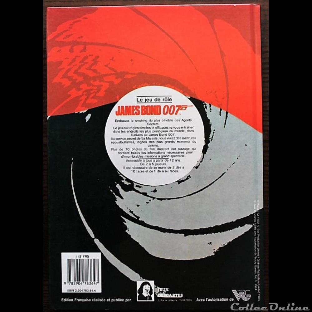 jeux societe jouets roles jeu de role james bond 007 le jeu de role