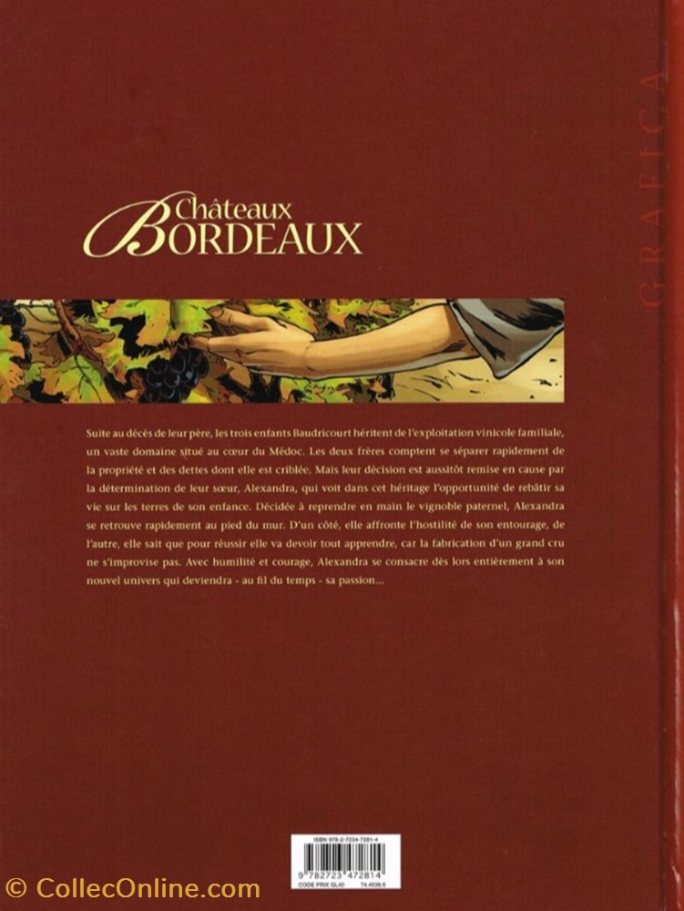 Châteaux Bordeaux - 01 - Le domaine - Rééd. 2015 livres bd revues bandes dessinees chateaux bordeaux 01 le domaine reed 2015