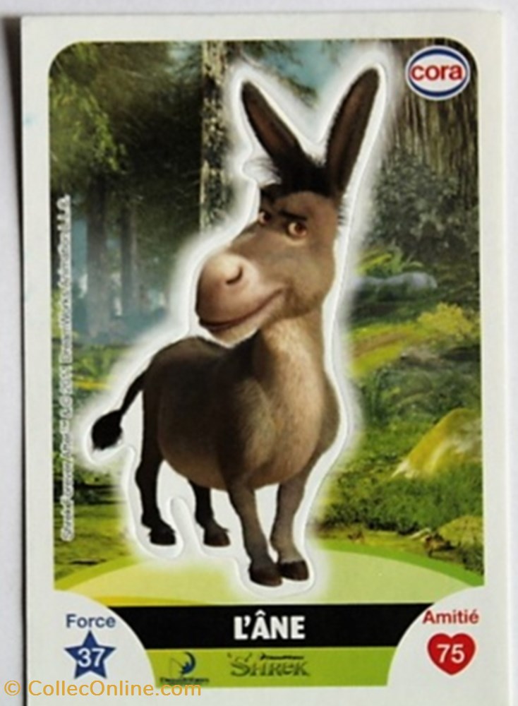 jeux jouets jeu de carte collectionner dreamworks cora 2011 s046 shrek ane