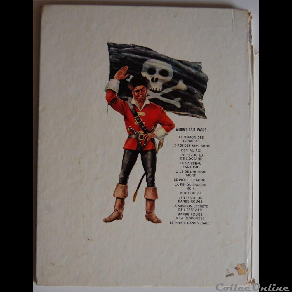 Album - Barbe rouge - 14 - Le pirate sans visage - EO 1972 2 livres bd revues bandes dessinees album barbe rouge 14 le pirate sans visage eo 1972