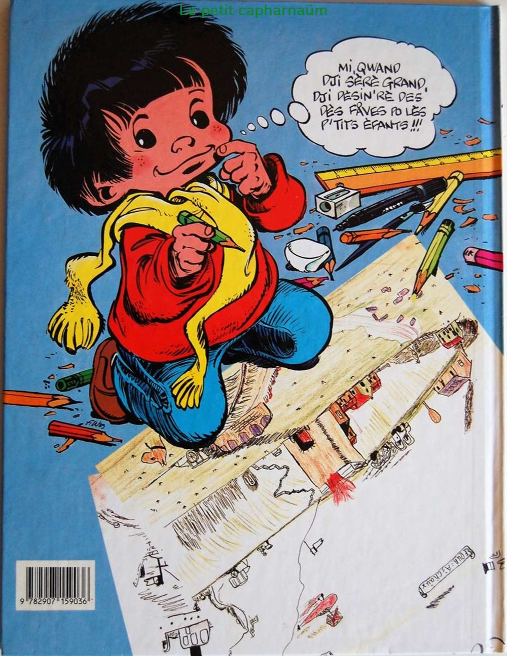Le p'tit bout d'chique - 1 - EO 1989 en Wallon livres bd revues bandes dessinees le tit bout chique 1 eo 1989 en wallon