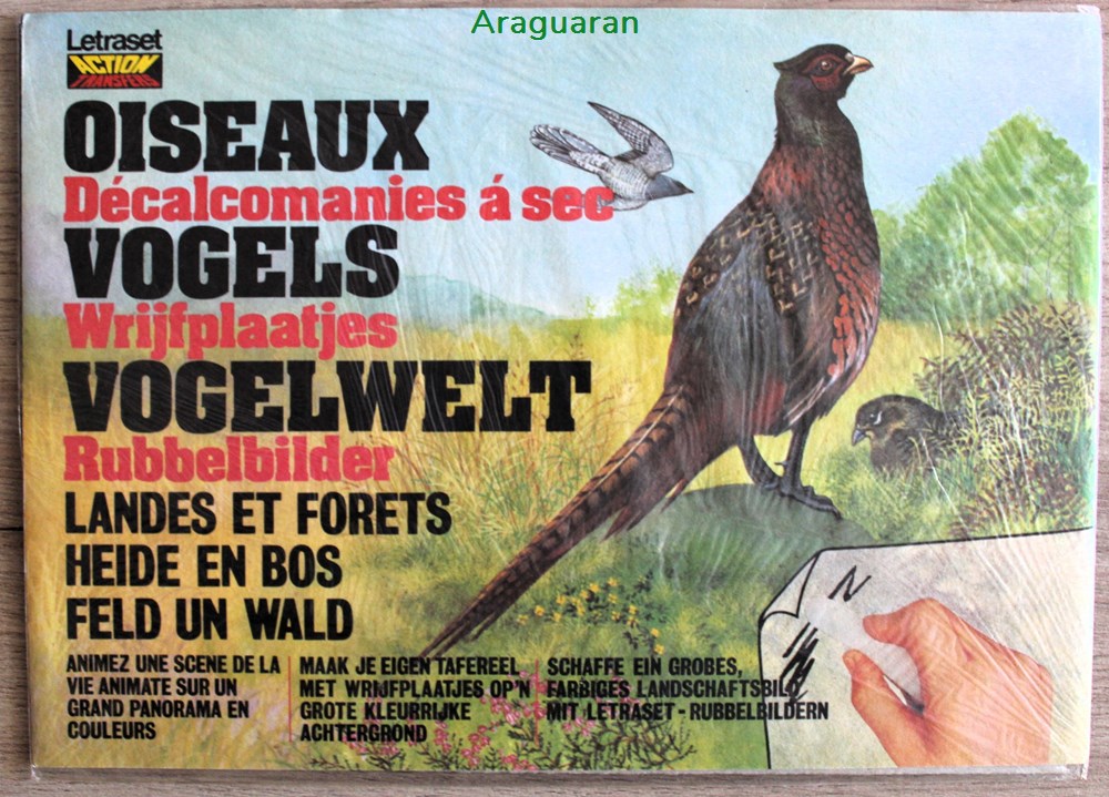 divers decorations magnets autocollants decalcomanies decorama letraset action transfers oiseaux des landes et forets