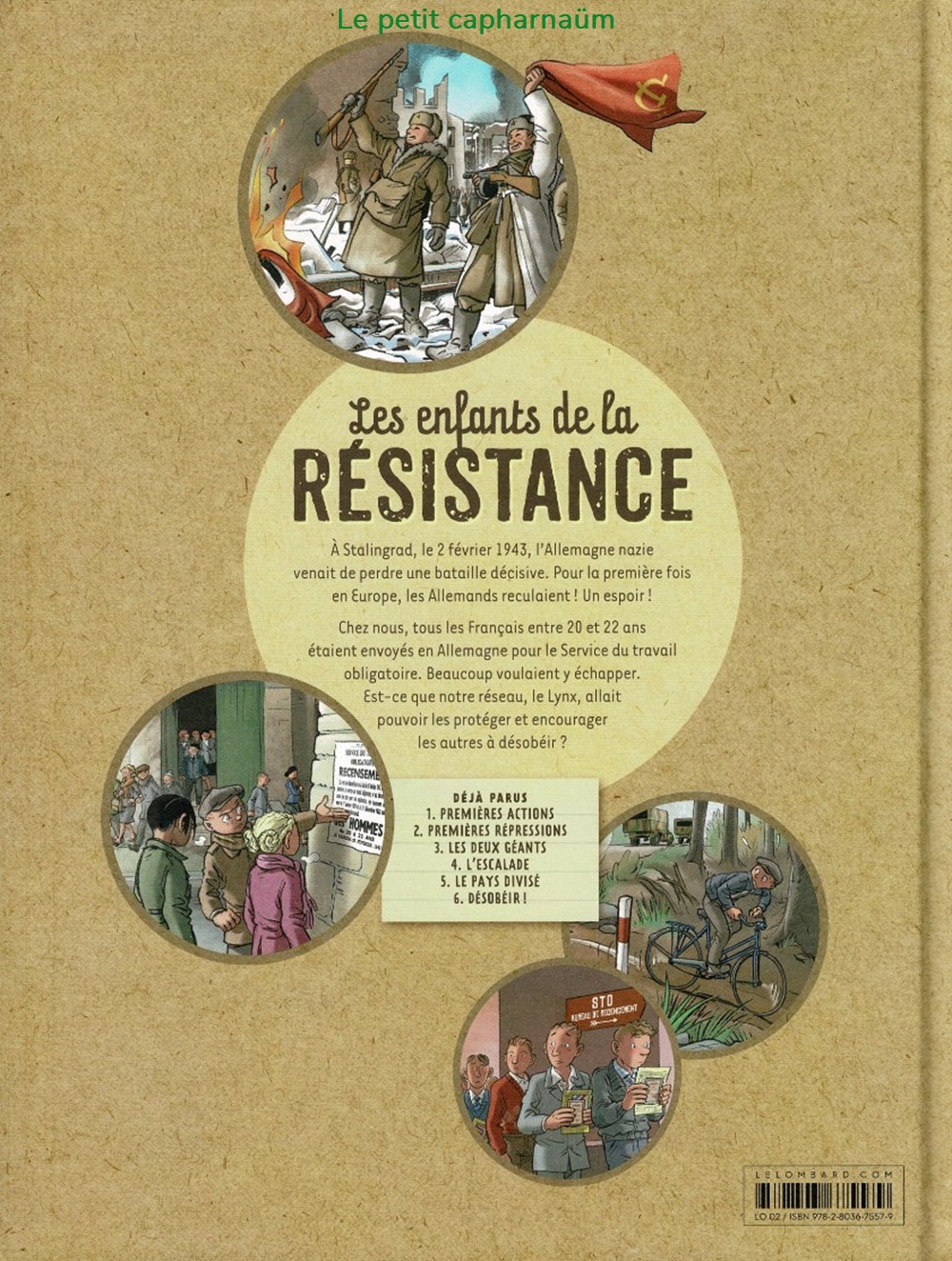 Les enfants de la résistance - 06 - Désobéir ! - EO 2019 livres bd revues bandes dessinees les enfants de la resistance 06 desobeir eo 2019