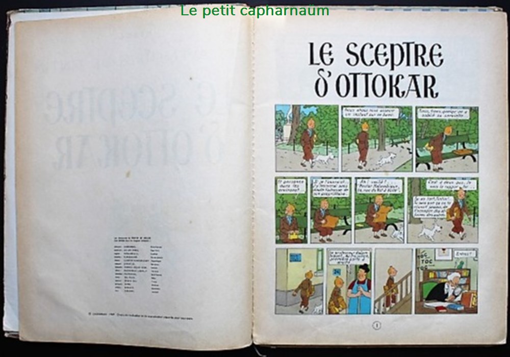 Tintin - 08 - Le sceptre d'Ottokar - Rééd. 1963 - B33 7 livres bd revues bandes dessinees tintin 08 le sceptre ottokar reed 1963 b33