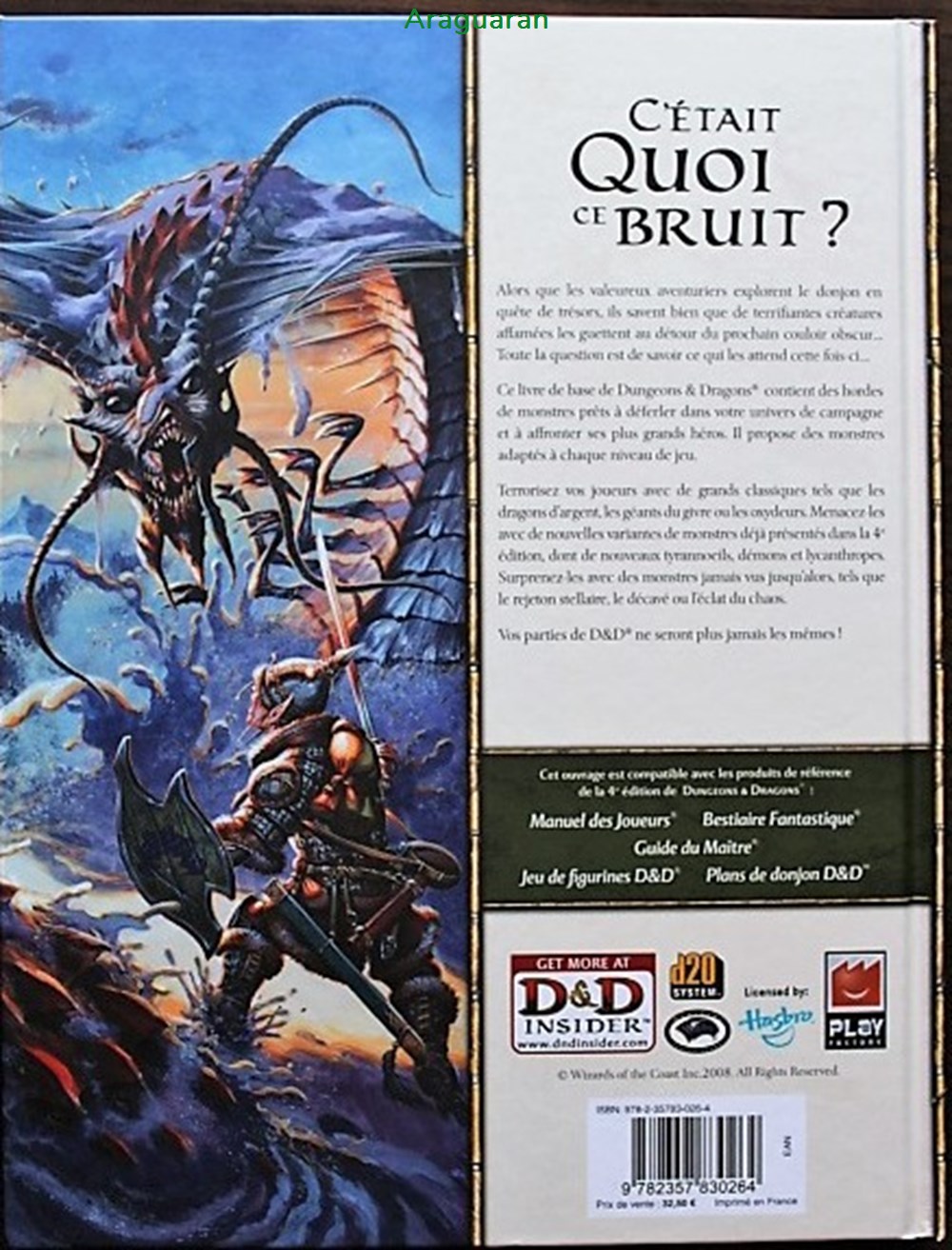 jeux societe jouets roles jeu de role d d4 bestiaire fantastique 2