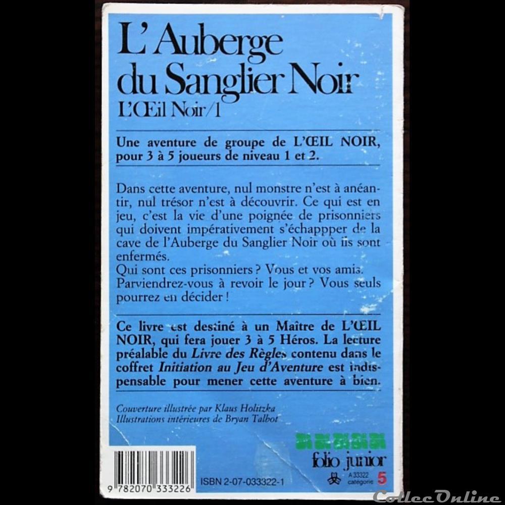 jeux jouets roles jeu de role oeil noir 01 auberge du sanglier noir