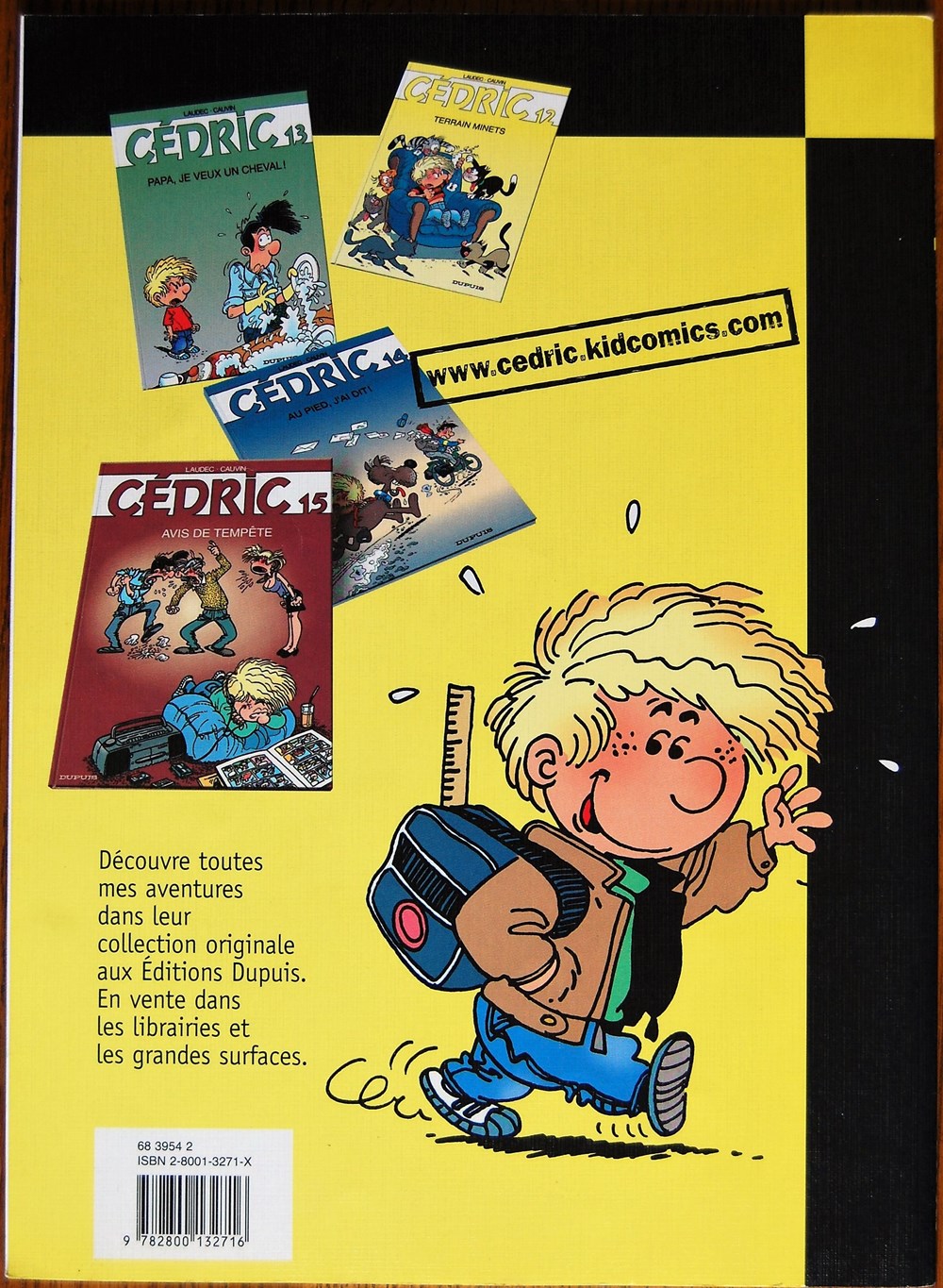 Cédric - 12 - Terrain minets - Rééd. 2002 livres bd revues bandes dessinees cedric 12 terrain minets reed 2002