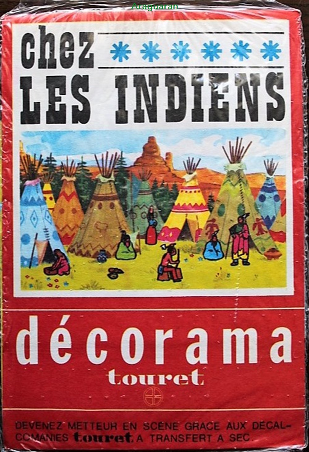 divers decorations magnets autocollants decalcomanies decorama touret chez les indiens