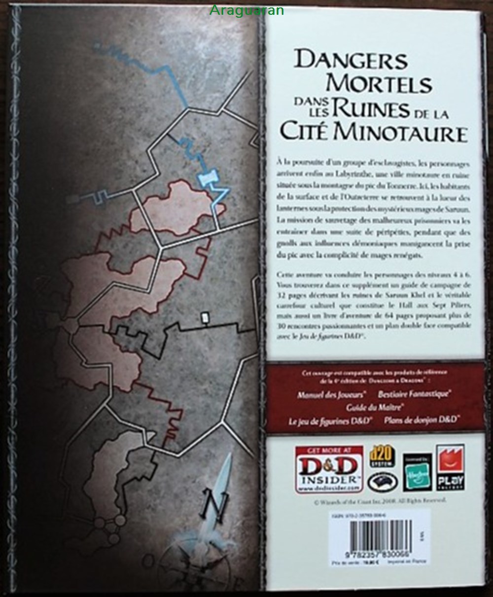 jeux societe jouets roles jeu de role d d4 le labyrinthe du pic du tonnerre
