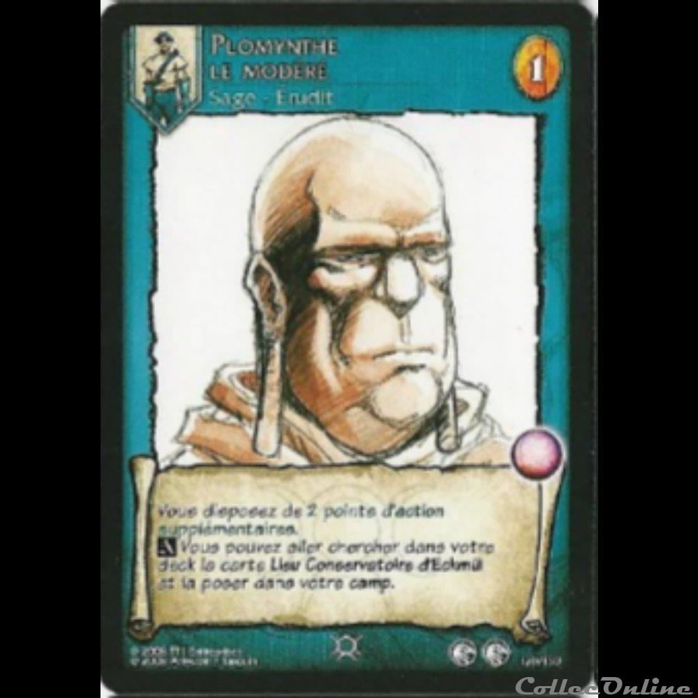 Lanfeust de Troy - 120 - Plomynthe le modéré jeux jouet jeu carte collectionner lanfeust de troy 120 plomynthe le modere