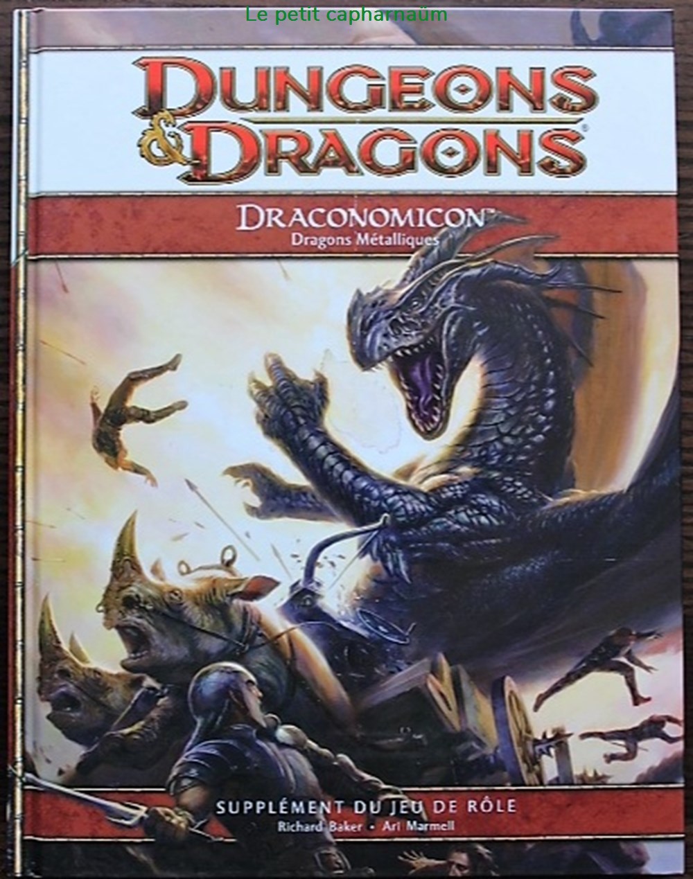 Jeu de rôle - D&D4 - Draconomicon - Dragons métalliques jeux societe jouets roles jeu de role d d4 draconomicon dragons metalliques