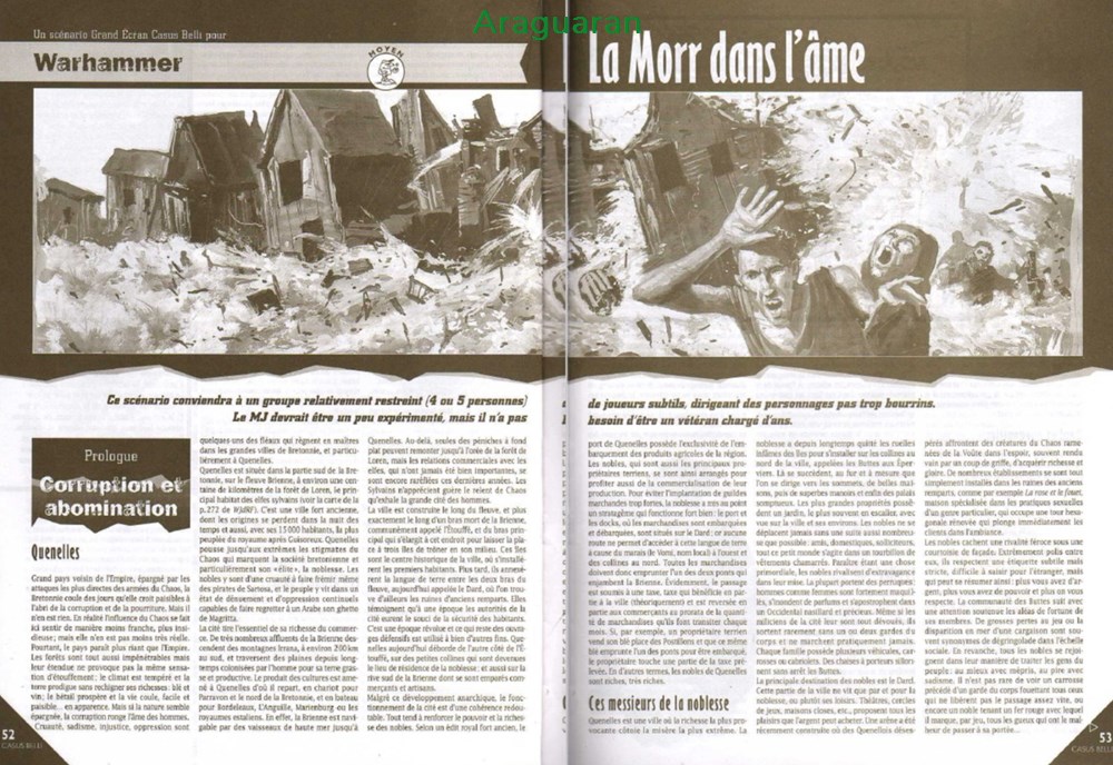 Scénario - Warhammer - La Moor dans l'âme jeux de societe jouets roles scenario warhammer la moor dans ame