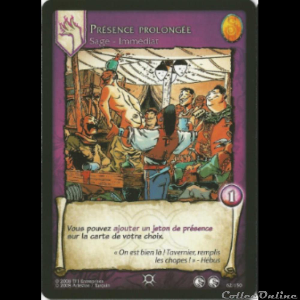 Lanfeust de Troy - 062 - Présence prolongée jeux jouet jeu carte collectionner lanfeust de troy 062 presence prolongee