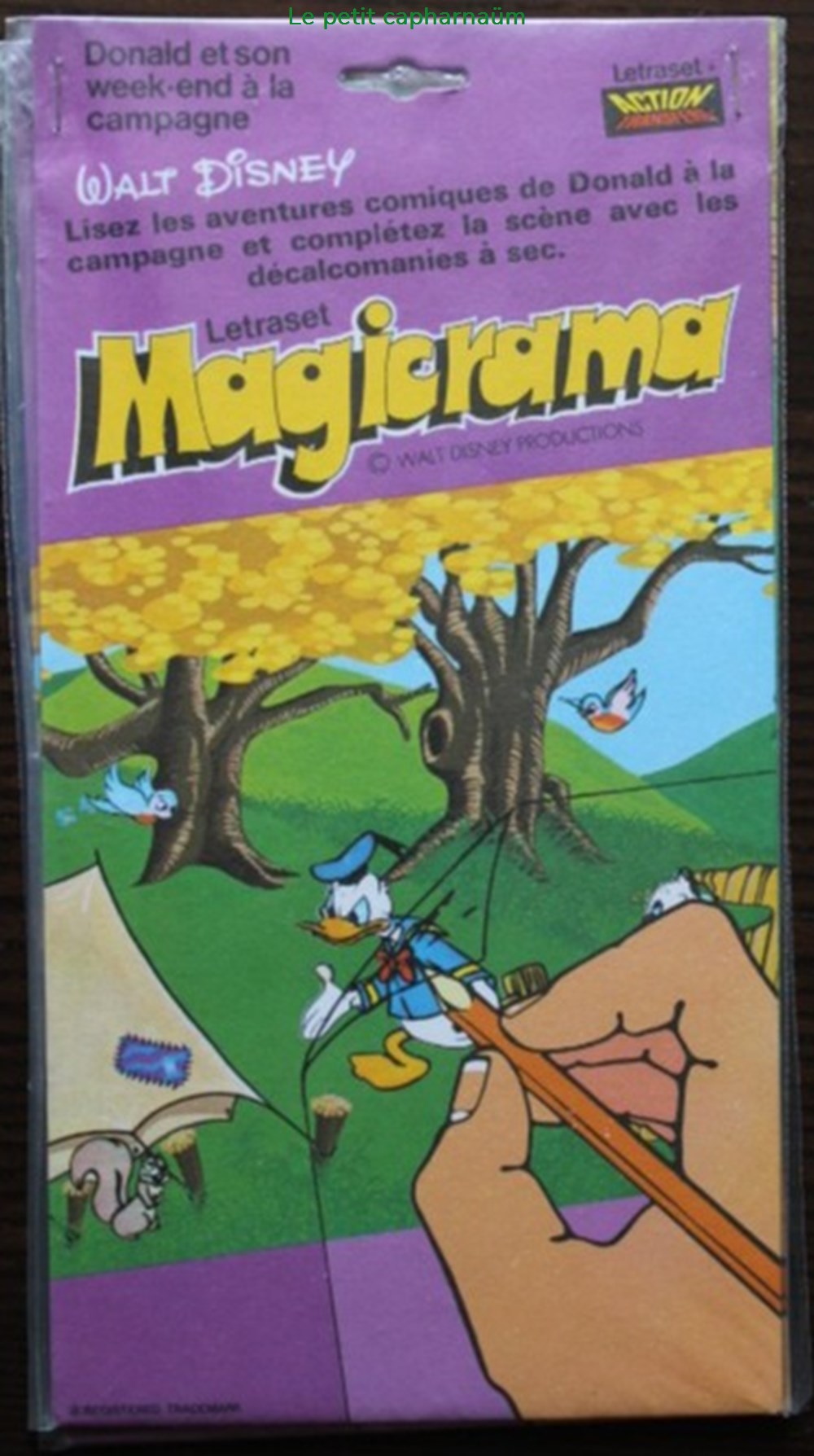 Décorama - Letraset Actions Transfers Magicrama - Walt Disney - Donald et son week-end à la campagne divers decorations magnets autocollants decalcomanies decorama letraset actions transfers magicrama walt disney donald et son week end a la campagne