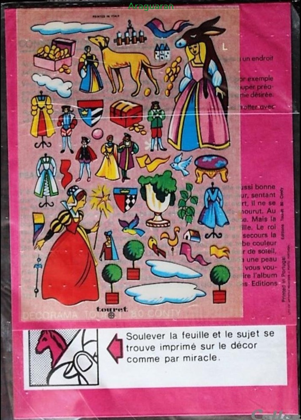 Décorama - Touret - Peau d'âne divers decorations magnets autocollants decalcomanies decorama touret peau ane