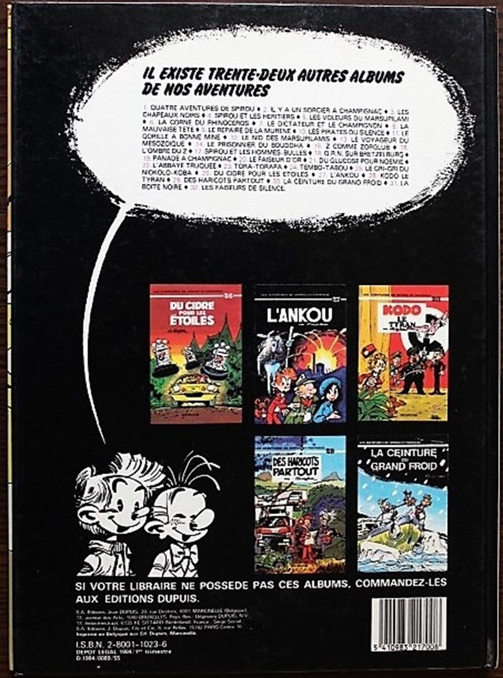 livres bd revues bandes dessinees spirou et fantasio 32 les faiseurs de silence eo 1984
