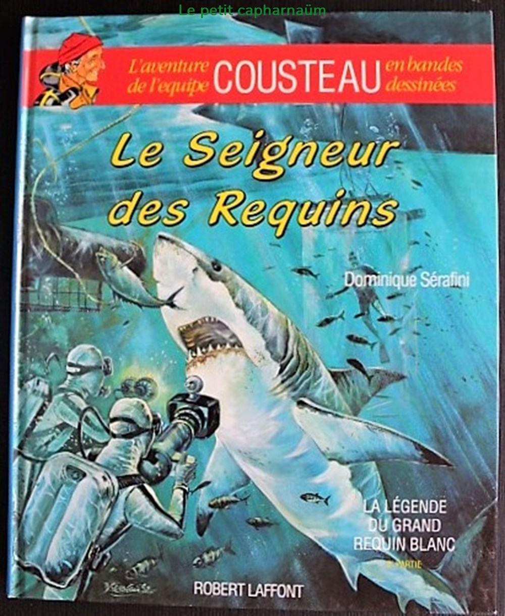 livres bd revues bandes dessinees album aventure de equipe cousteau 11 la legende du grand requin blanc 2 eo 1992