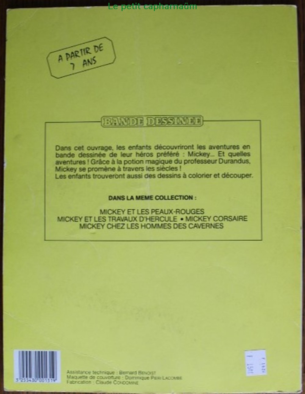 BD - Mickey à travers les siècles - 01 - Mickey chez les hommes des cavernes - Rééd. 1983 livres revues bandes dessinees bd mickey a travers les siecles 01 mickey chez les hommes des cavernes reed 1983