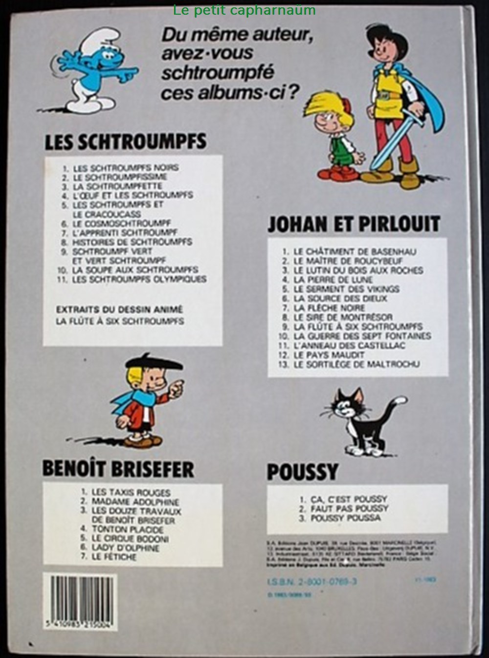 Les schtroumpfs - 11 - Les schtroumpfs olympiques - Rééd. 1983 livres bd revues bandes dessinees les schtroumpfs 11 les schtroumpfs olympiques reed 1983