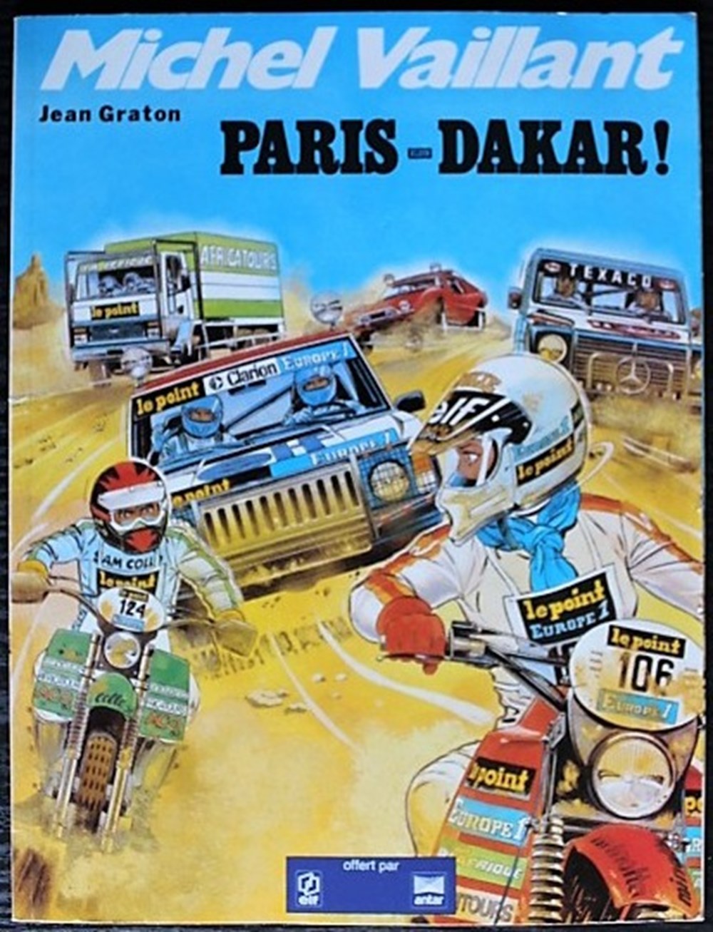 livres bd revues bandes dessinees michel vaillant 41 paris dakar reed publicitaire elf 1982