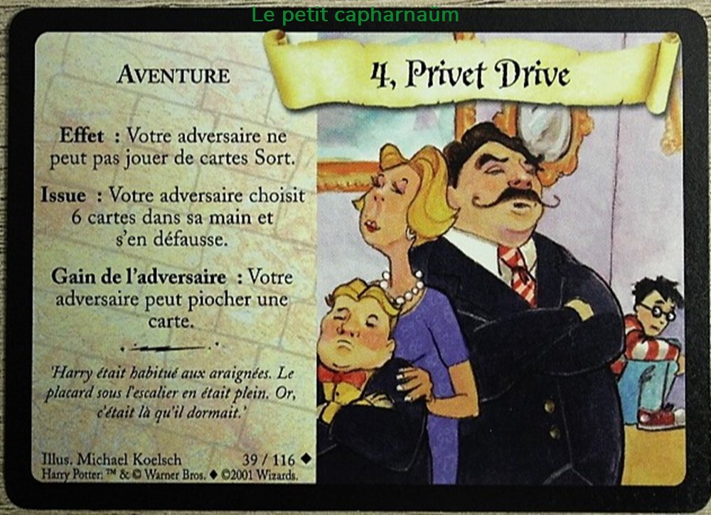 jeux societe jouets jeu carte collectionner tcg harry potter set de base 039 4 privet drive peu commune