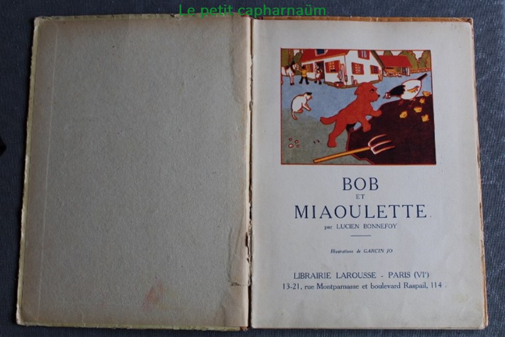 livres bd revues bob et miaoulette edition larousse 1931