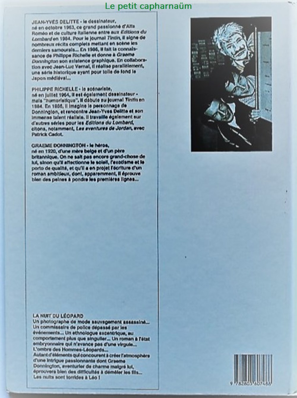 Donnington - 01 - La nuit du léopard - EO 1989 livres bd revues bandes dessinees donnington 01 la nuit du leopard eo 1989
