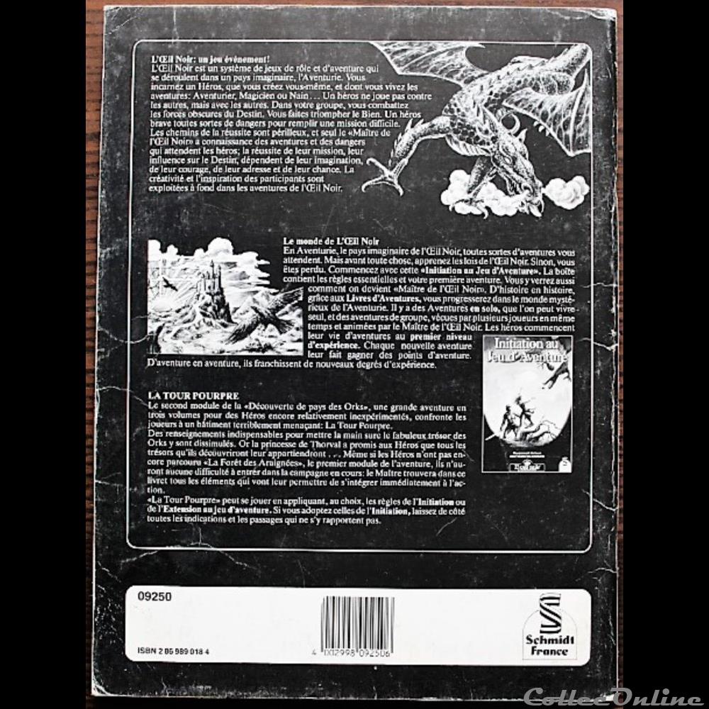Jeu de rôle - Oeil noir (L') - 20 - La tour pourpre jeux jouet jeu de role oeil noir 20 la tour pourpre