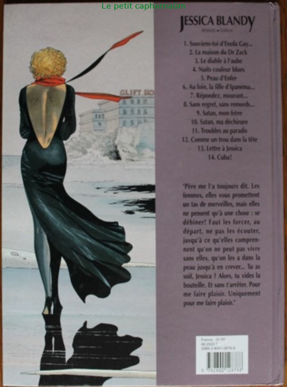 Jessica Blandy - 03 - Le diable à l'aube - Rééd. 1999 livres bd revues bandes dessinees jessica blandy 03 le diable a aube reed 1999