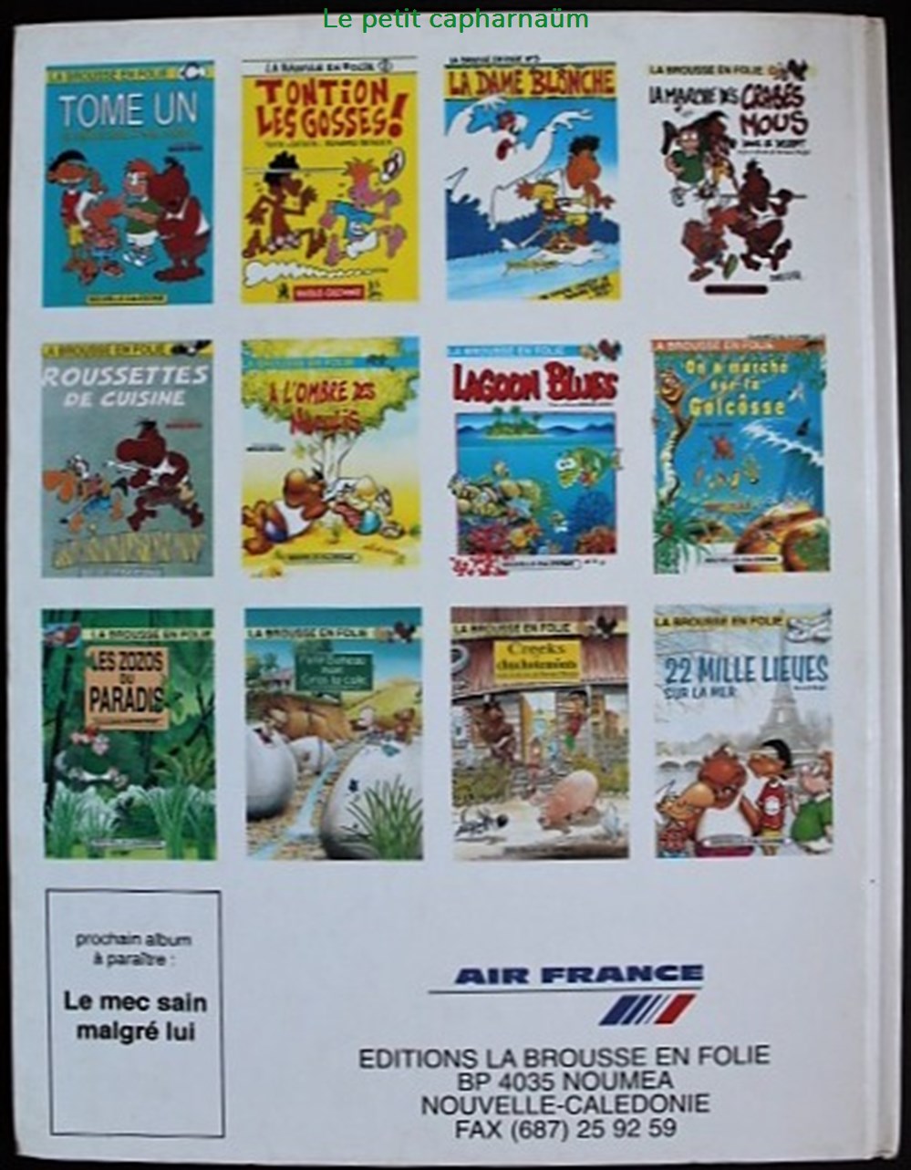 La brousse en folie - 12 - 22 mille lieues sur la mer - Rééd. Publicitaire Air France 1998 livres bd revues bandes dessinees la brousse en folie 12 22 mille lieues sur la mer reed publicitaire air france 1998