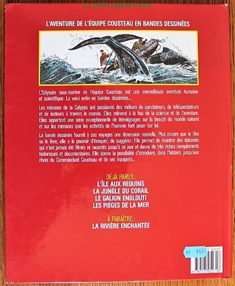 Album - L'aventure de l'équipe Cousteau - 04 - Les pièges de la mer - EO 1986 livres bd revues bandes dessinees album aventure de equipe cousteau 04 les pieges de la mer eo 1986
