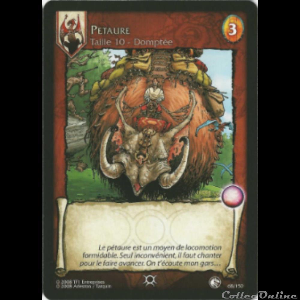 Lanfeust de Troy - 068 - Petaure jeux jouet jeu carte collectionner lanfeust de troy 068 petaure