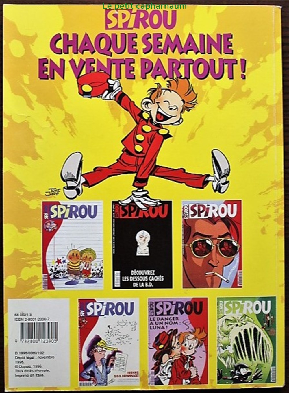 Spirou - Jeux & gags (196 pages de) - 03 - 1996 livres bd revues bandes dessinees spirou jeux gags 196 pages de 03 1996