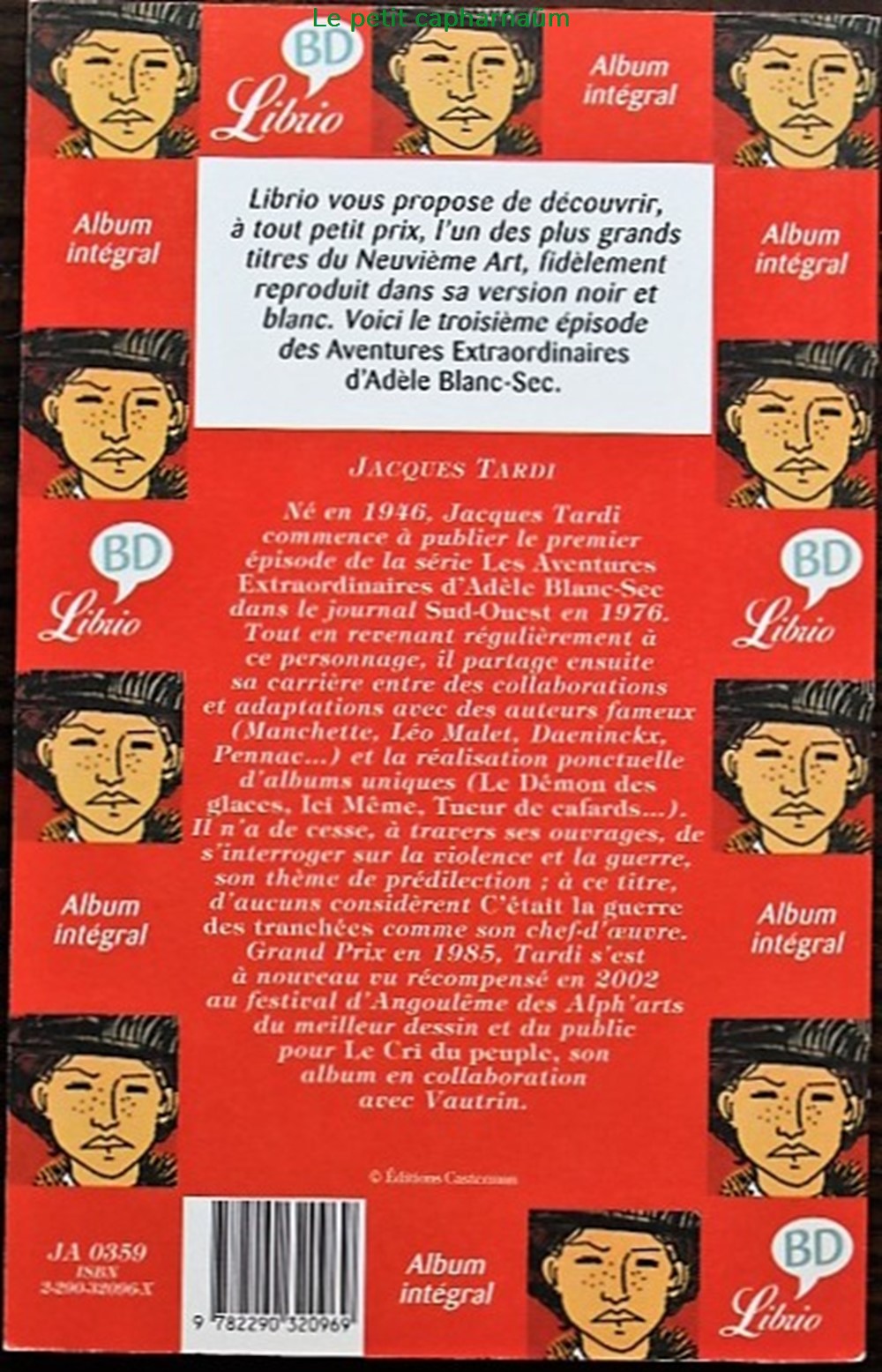Livre de poche - Adèle Blanc-Sec - 03 - Le savant fou - Librio 2002 livres bd revues bandes dessinees livre de poche adele blanc sec 03 le savant fou librio 2002