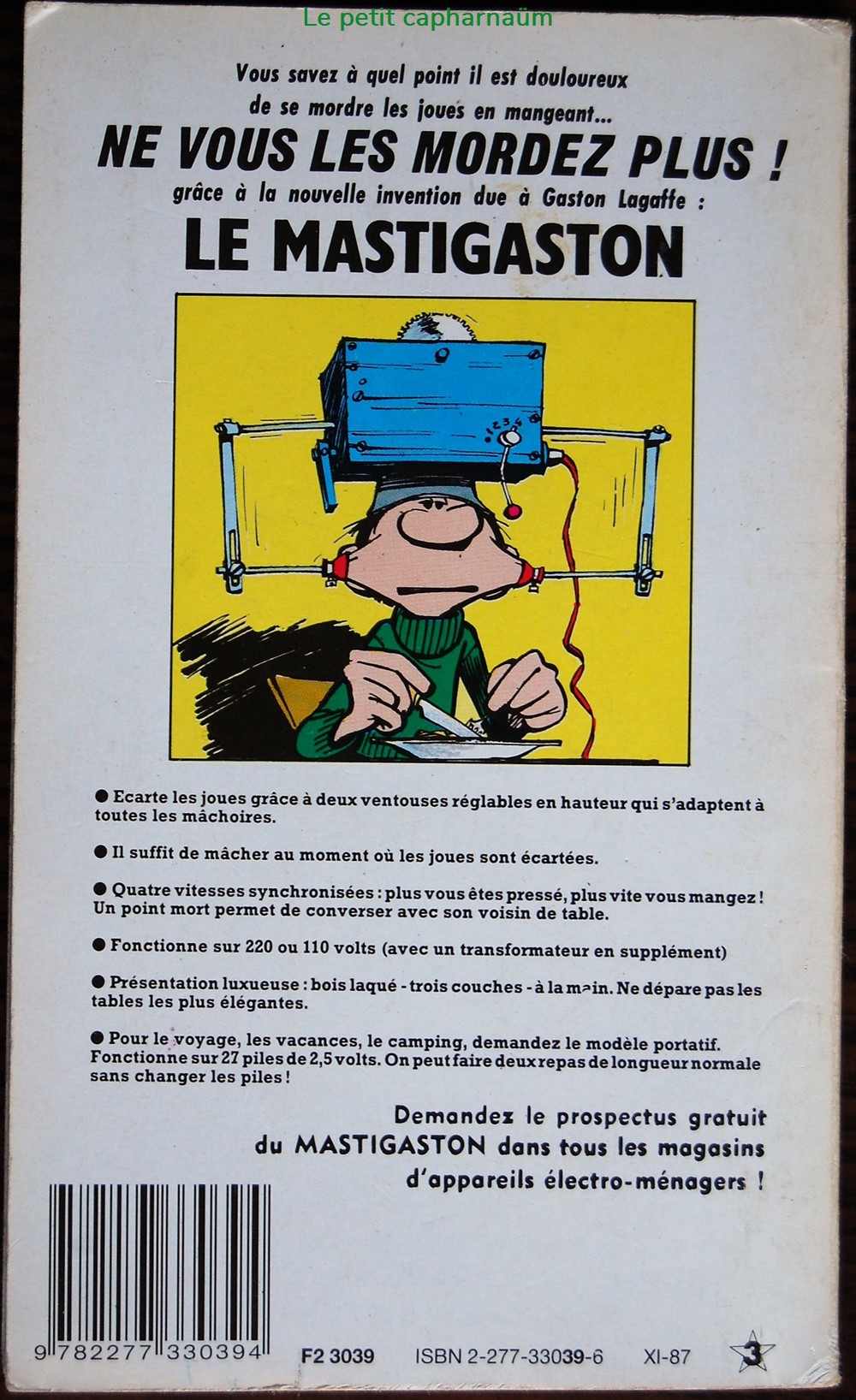 Gaston (Poche) - 02 - Gaffes à gogo - Livre de poche 1987 livres bd revues bandes dessinees gaston poche 02 gaffes a gogo livre de poche 1987