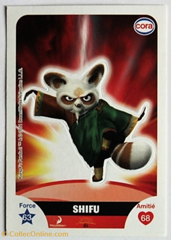 Dreamworks Cora 2011 - S060 - Kung Fu Panda - Shifu jeux jouets jeu de carte collectionner dreamworks cora 2011 s060 kung fu panda shifu