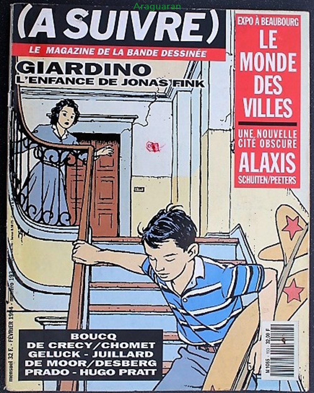 A Suivre - N°193 - Février 1994 livres bd revues vieux journaux a suivre n 193 fevrier 1994