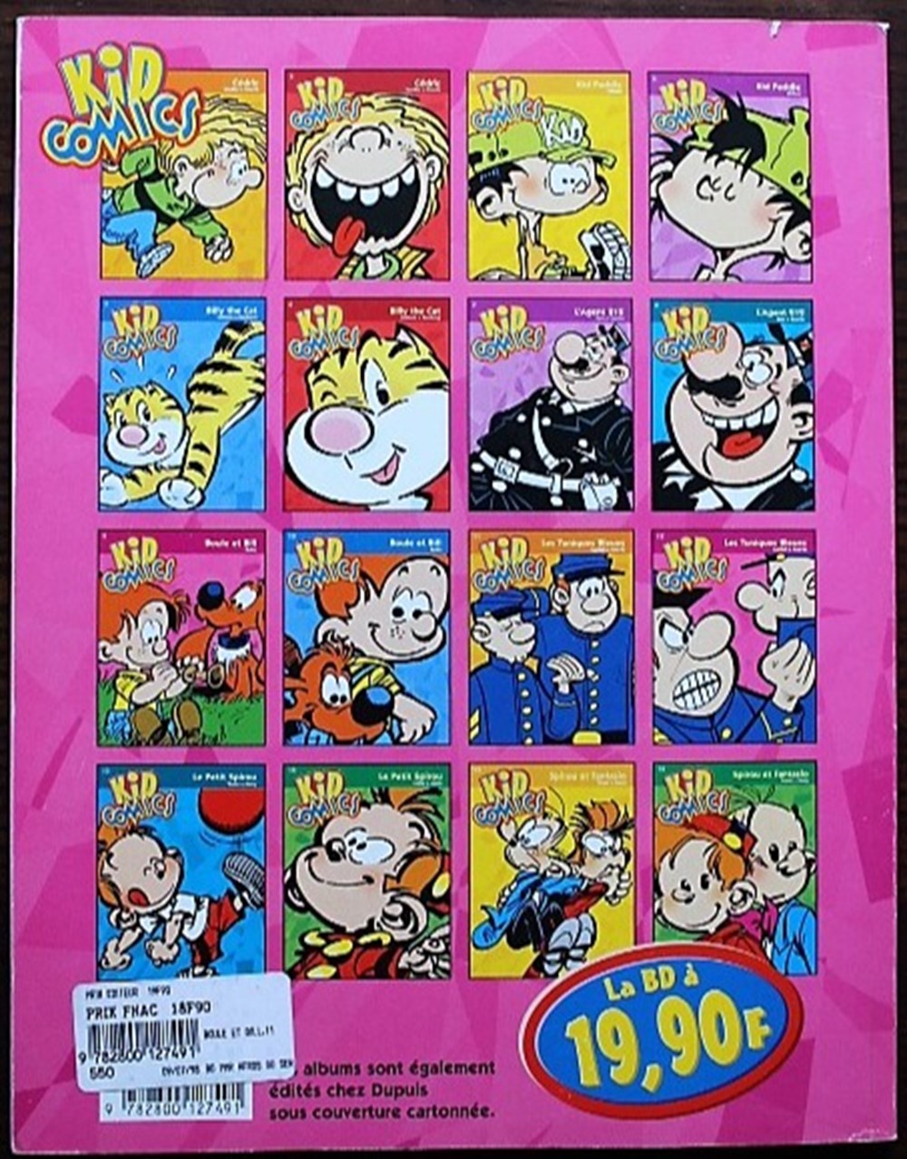 Boule et Bill - 11 - Jeux de Bill - Rééd. 1998 Kid Comics livres bd revues bandes dessinees boule et bill 11 jeux de bill reed 1998 kid comics