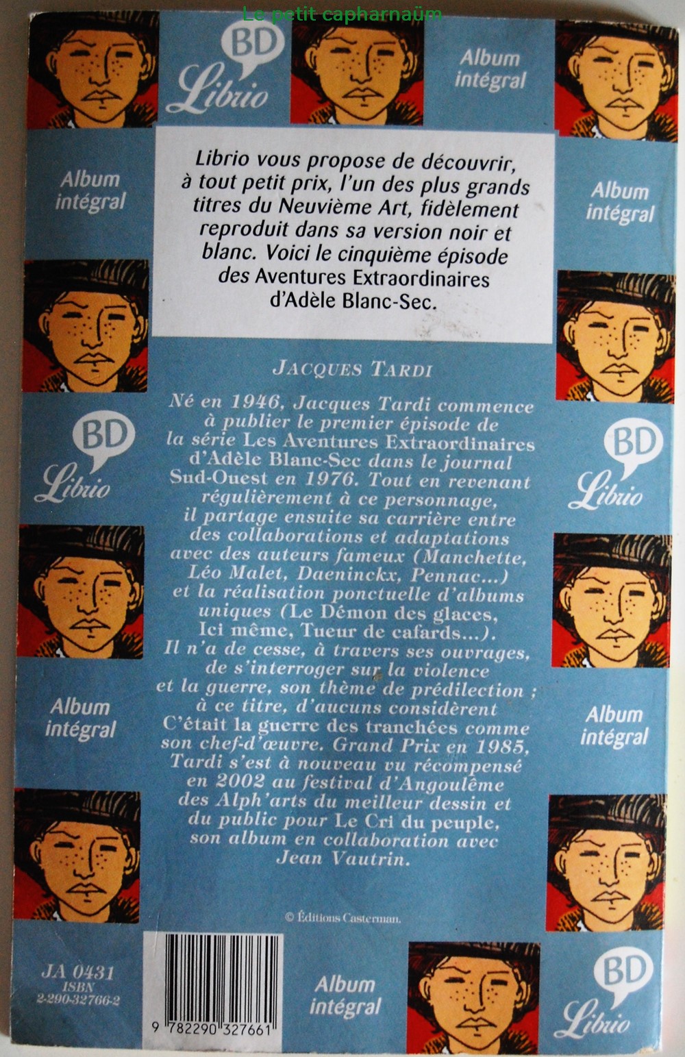Livre de poche - Adèle Blanc-Sec - 05 - Le secret de la salamandre - Librio 2002 livres bd revues bandes dessinees livre de poche adele blanc sec 05 le secret de la salamandre librio 2002